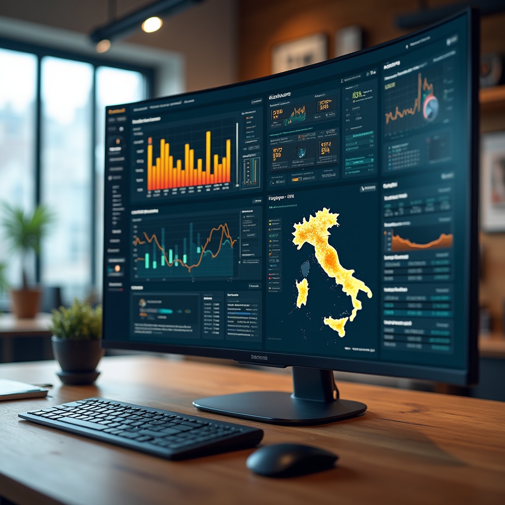 Dashboard di monitoraggio energetico per punti vendita